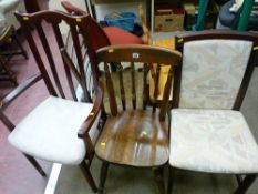 Three miscellaneous chairs