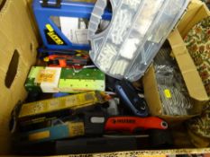 Box of mixed garage items