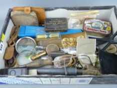 Interesting box of collectables to include a hallmarked silver amateur ballroom medal
