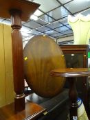 Parcel of planter stands, small circular occasional table etc