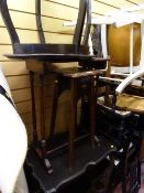 Parcel of occasional tables, planter stands etc