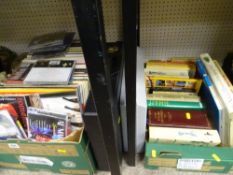 Quantity of mixed books, CDs, cases etc