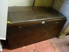 Wooden storage box with lid