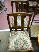 Pair of upholstered mid Century chairs