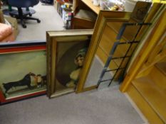 Parcel of wall mirrors, prints etc