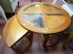 Stylish G-Plan circular nest of five tables