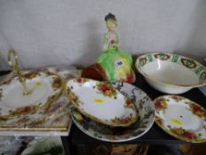 Items of Royal Albert 'Old Country Roses' and other china items