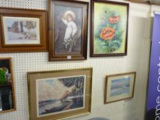 Group of framed pictures and prints