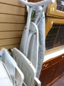 Pair of garden chairs and a pair of ironing boards