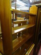 Oak effect open bookshelf