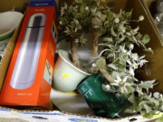 Mixed box of household goods