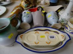 Honiton Devon condiment trays, Poole items and similar pieces