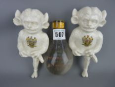 The British Thomson Houston Company Ltd advertising paperweight for Edison Lamps and two Goss