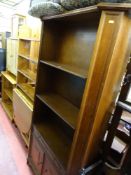 Modern mahogany bookcase cupboard