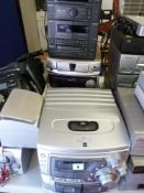 Parcel of three music systems by Sony, Kenwood etc E/T