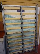 Modern junior double bed frame and Silentnight mattress