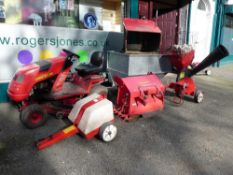 Countax K12.5 garden lawnmower with comprehensive attachments