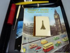 Mixed quantity of collectables including a Parker Duofold pen, a 1958 Dinky Toys catalogue, a