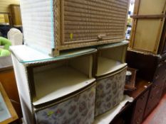 Three items of loom style furniture