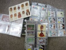 Good quantity of sleeved collector's cards etc, predominantly cricket themed