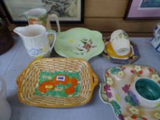 Burleighware serving plate, Radford pot, Royal Winton serving plate and similar items