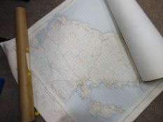 Quantity of vintage Ordnance Survey and MOD maps