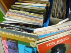 Quantity of LP records including Dire Straits, Tom Jones, compilation etc