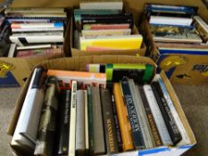 Four boxes of mixed reference, art, travel etc books