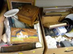 Two boxes of mixed household goods and collectables