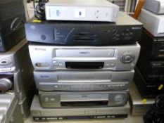 Parcel of six home entertainment systems by Sony, Pace, Goodmans, Funi, LG and Durabrand E/T