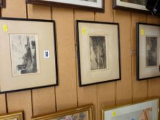 Four Victorian engravings, various views, 1880's dates