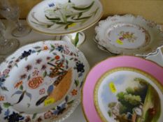 Pedestal food servers and other china items