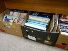 Three boxes of books