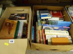 Two boxes of books