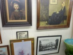 Group of framed pictures and prints