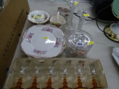 Selection of decorative china and glassware