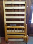 Modern pine single bed base