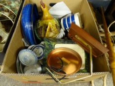 Hen on nest and collection of mixed porcelain