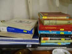 Parcel of antique reference books, Coronation Book of Fire Pictures 1953 etc