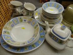 Quantity of decorative modern table crockery