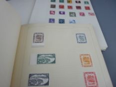 Small stamp collection contained in two volumes