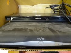 Sky Plus HD box and a Panasonic Blueray disc player E/T