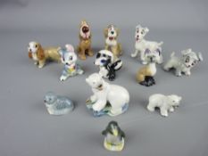 Collection of Wade Disney and other Whimsie figures