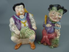 Two Melba ware Toby jugs 'Henry VIII' and 'Punch'