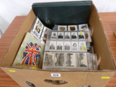 Large quantity of sleeved collector's cards for Senior Service, W D & H O Wills etc including a