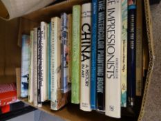 Box of art related and other books