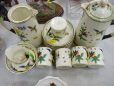 Tuscan china Art Deco style part coffee set