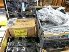 Quantity of phono cables and power leads etc