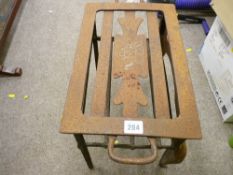Steel footman dated 1875