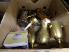 Quantity of brass and other metalware etc